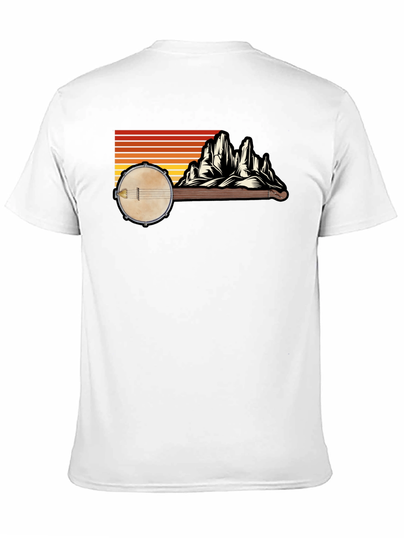 Banjo Mountain Sunset Graphic Tee