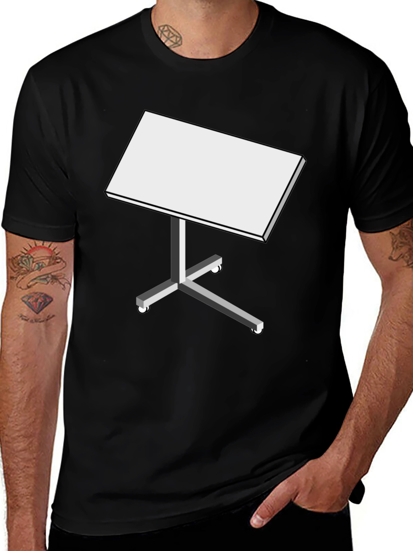 Table T-Shirt - Minimalist & Modern Design