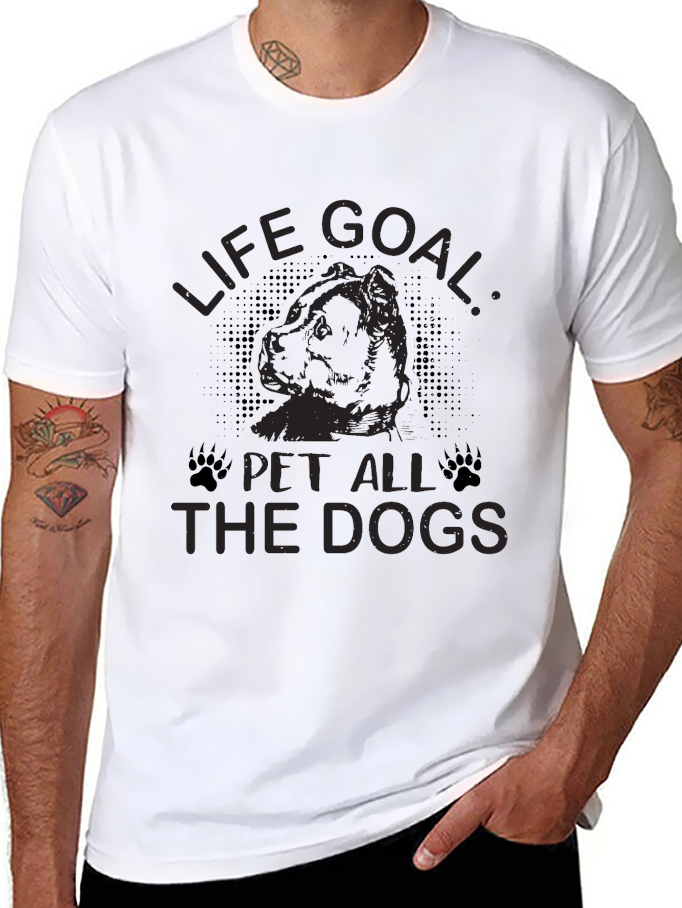 Life Goal: Pet All The Dogs Graphic Tee