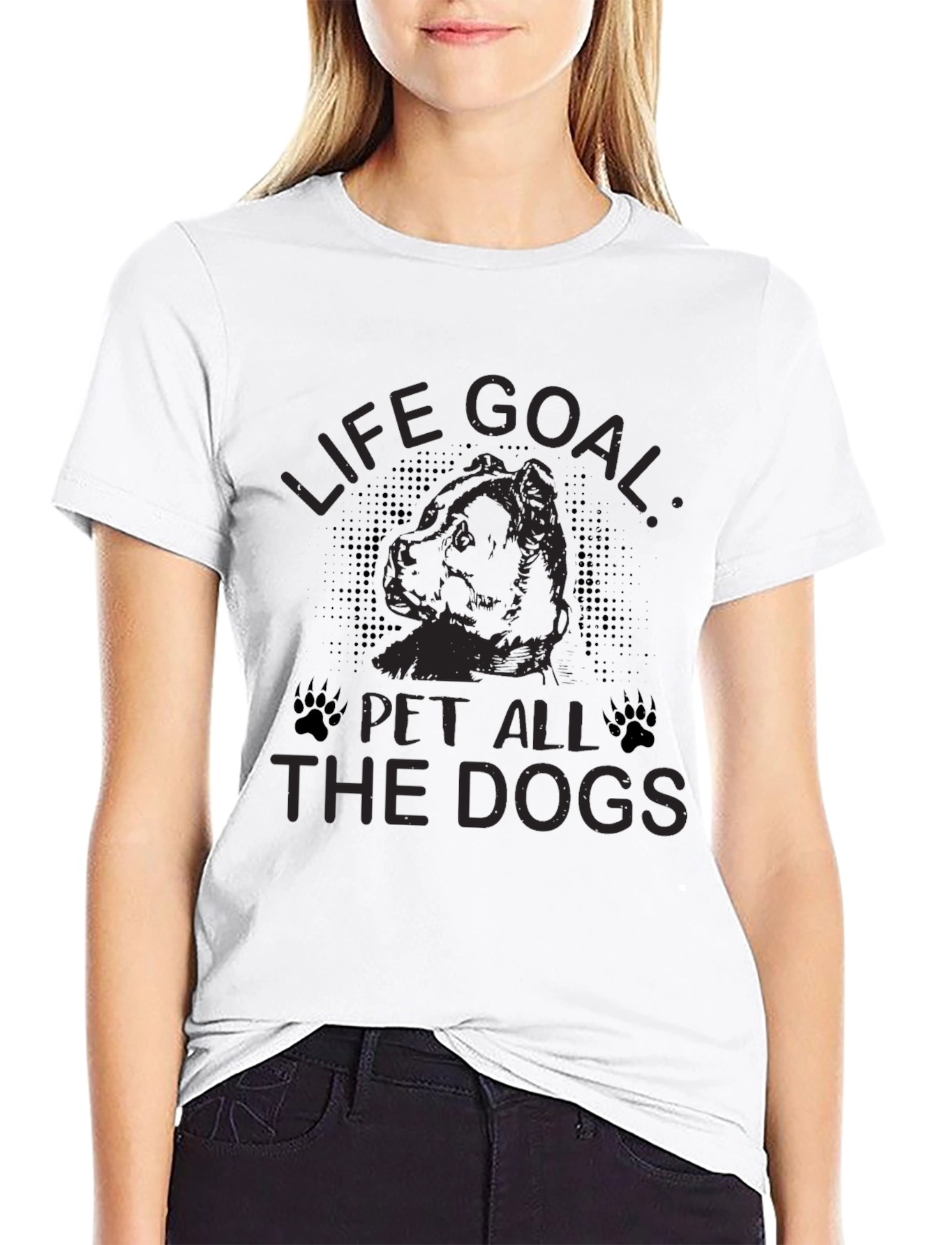 Life Goal: Pet All The Dogs Graphic Tee