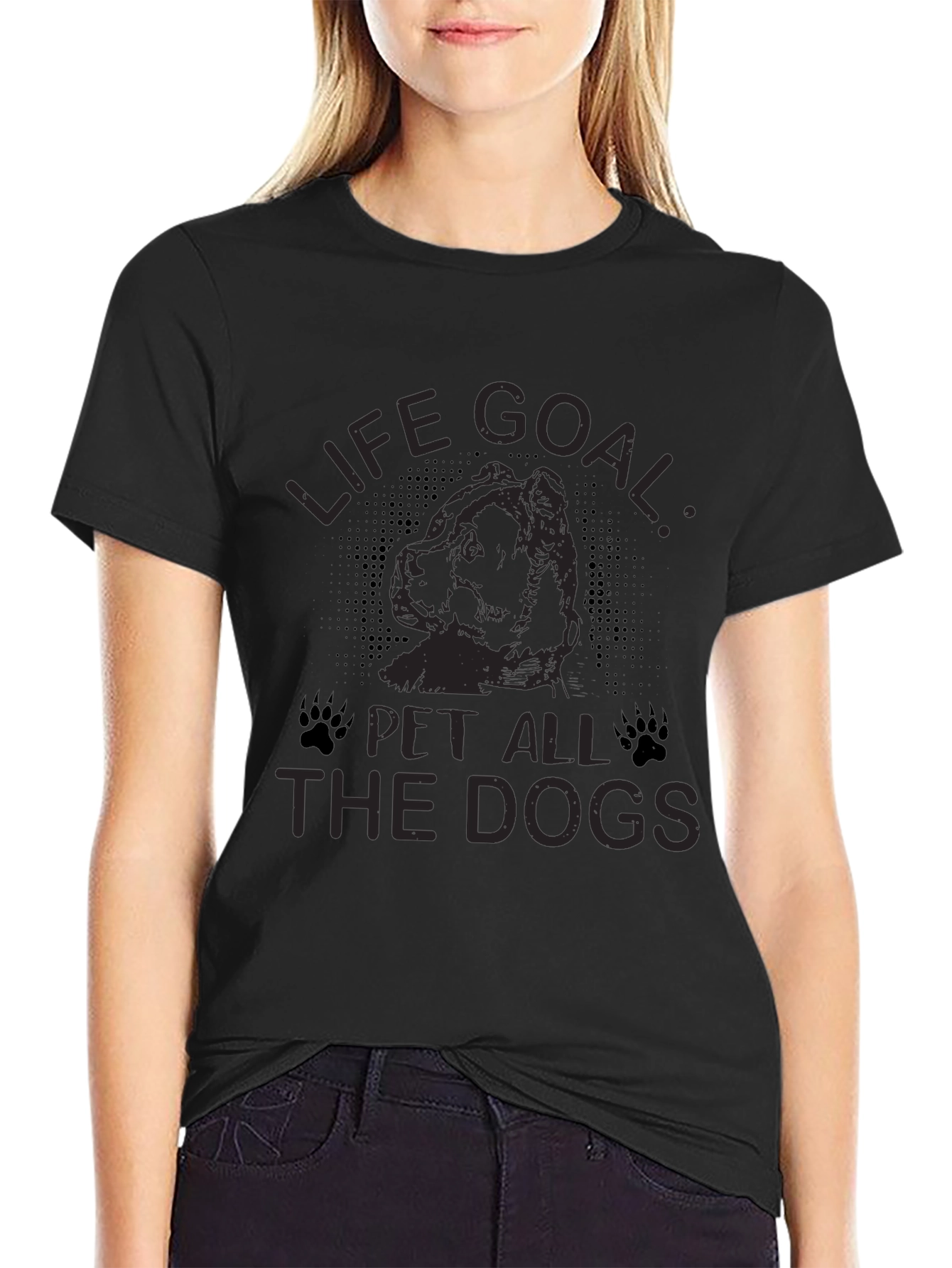 Life Goal: Pet All The Dogs Graphic Tee