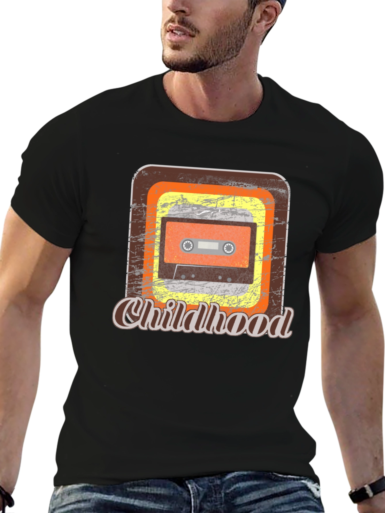 Retro Childhood Cassette Tape Graphic Tee