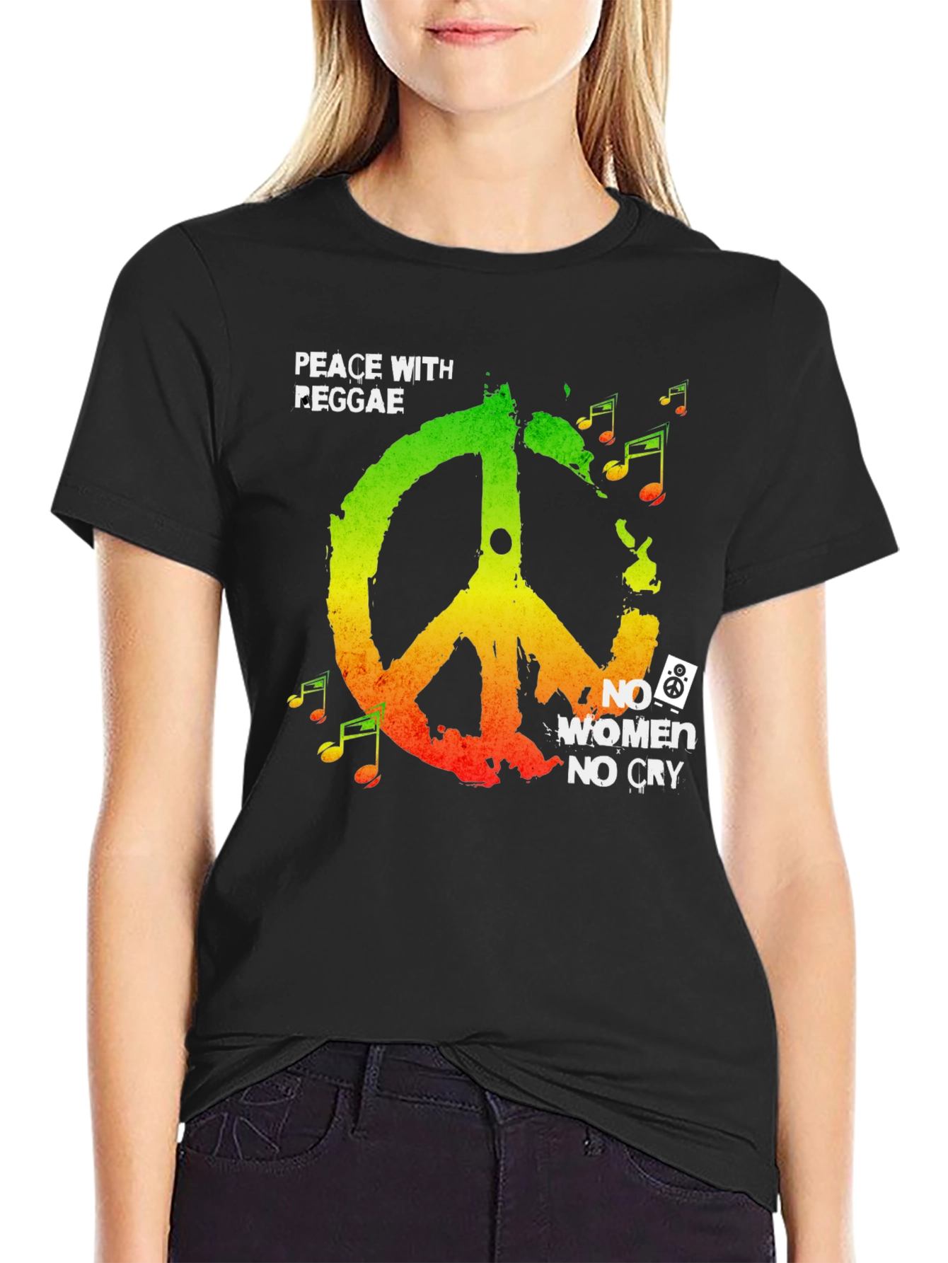 Peace with Reggae T-Shirt - No Women No Cry