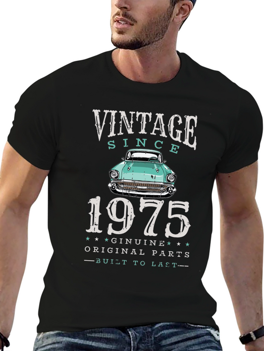 Vintage Since 1975 Car T-Shirt