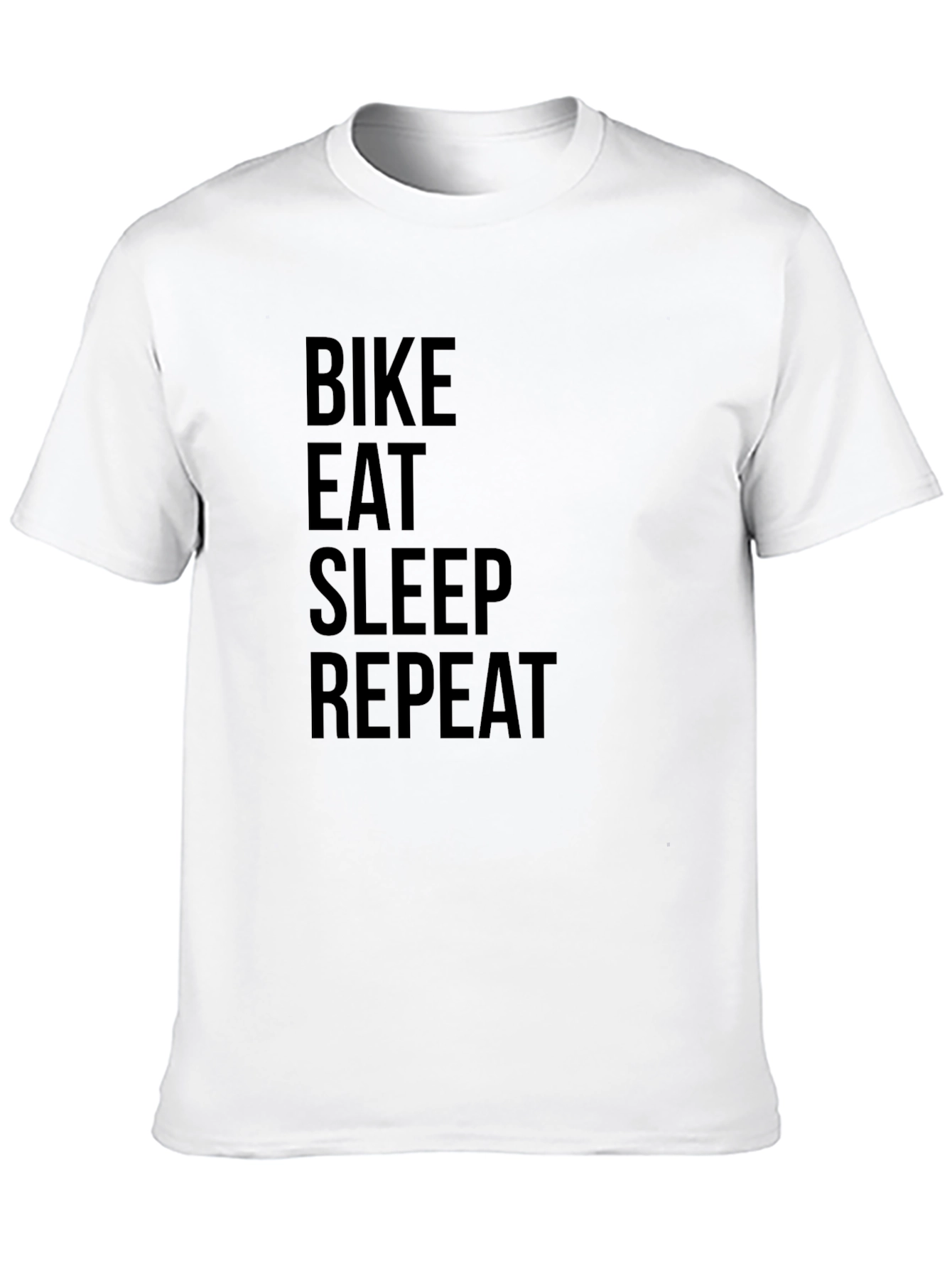 Bike Eat Sleep Repeat Black Graphic Tee