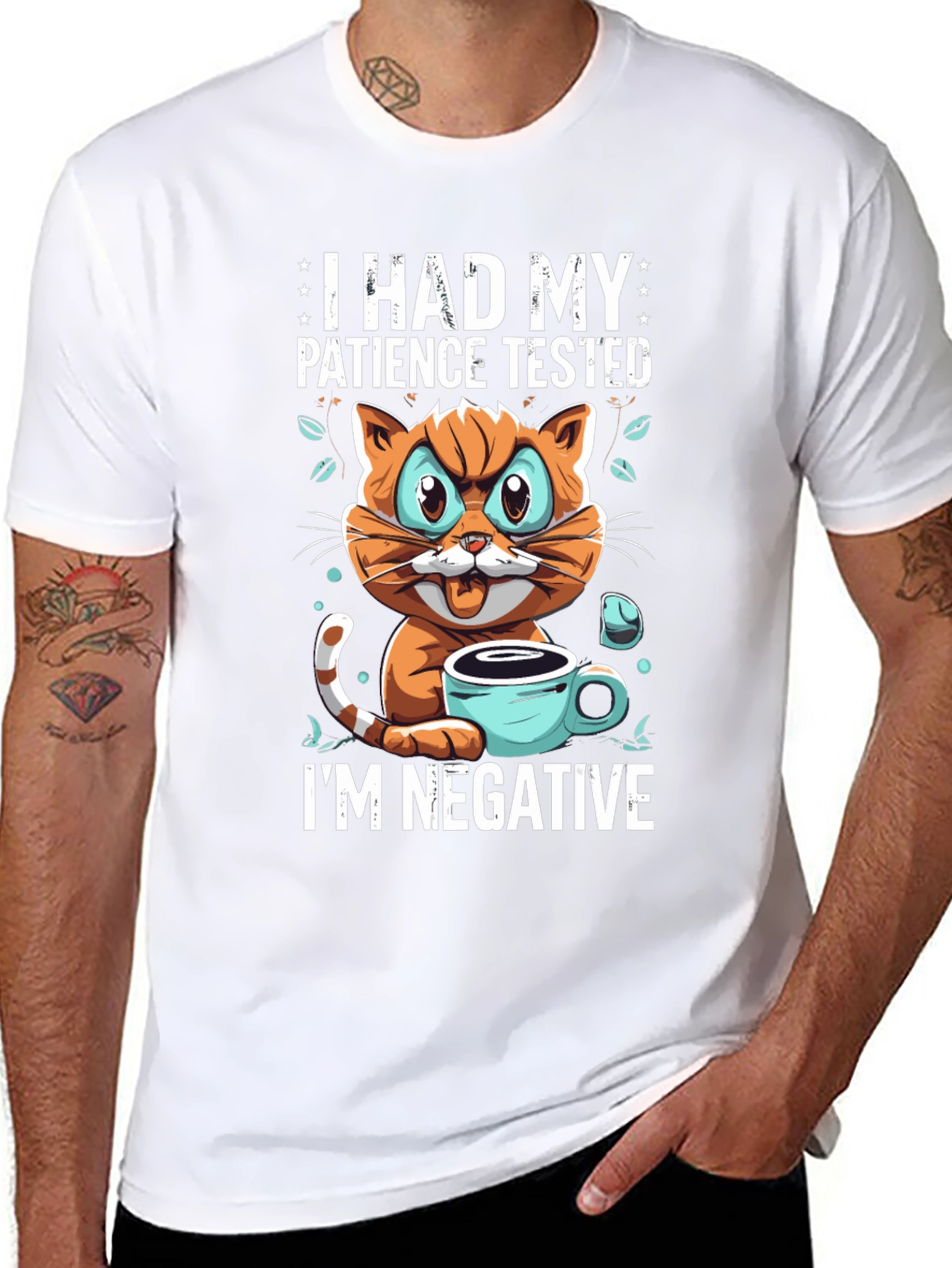 I Had My Patience Tested - Funny Cat T-Shirt