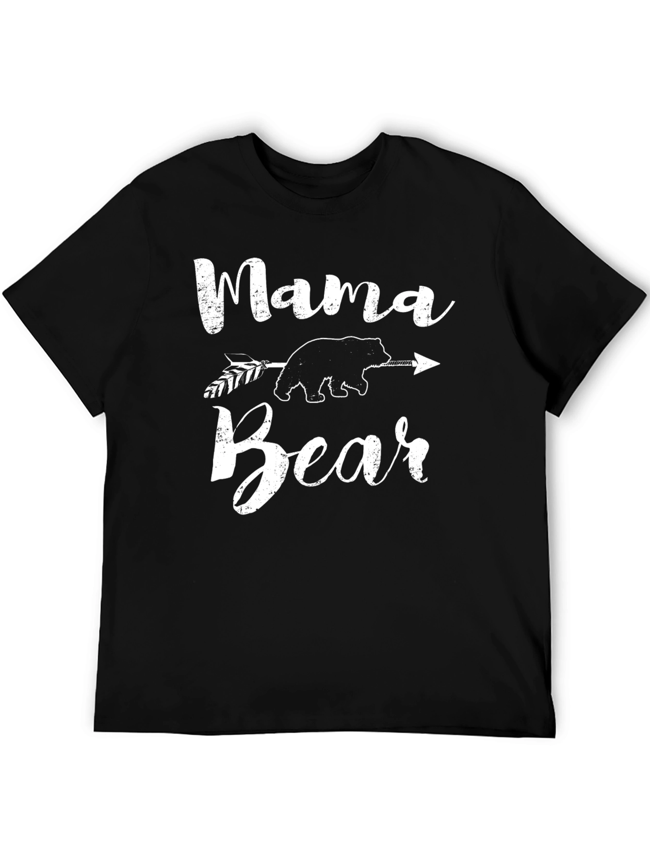Mama Bear Graphic Tee - Black Casual T-Shirt