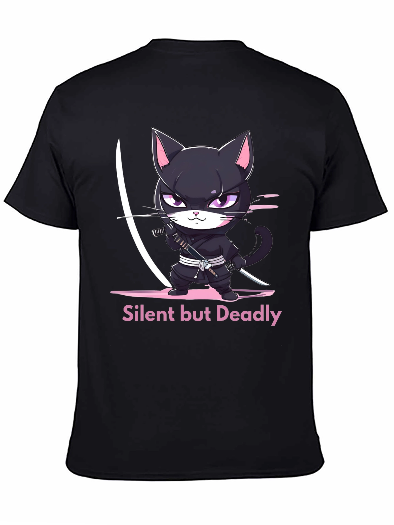 Ninja Cat T-Shirt - Silent But Deadly