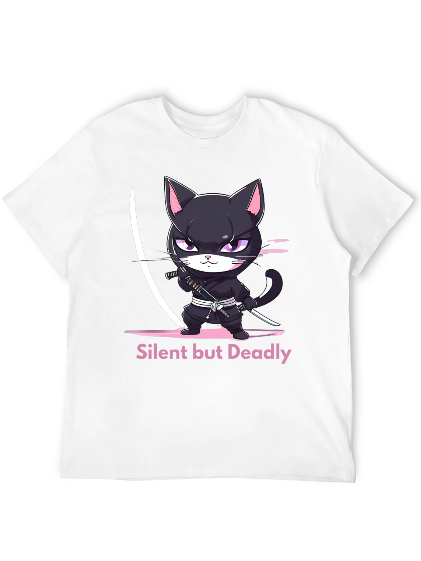 Ninja Cat T-Shirt - Silent But Deadly