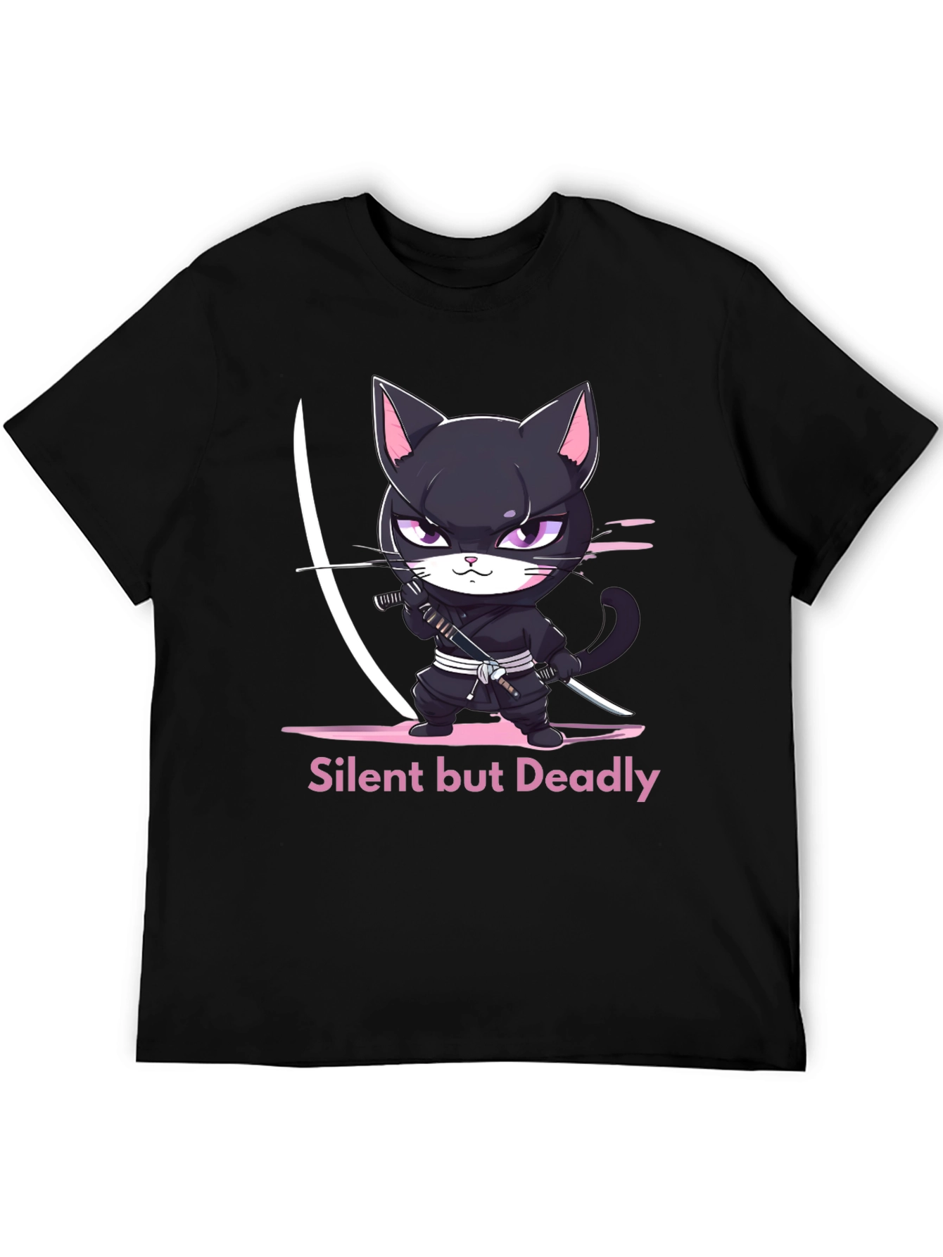 Ninja Cat T-Shirt - Silent But Deadly