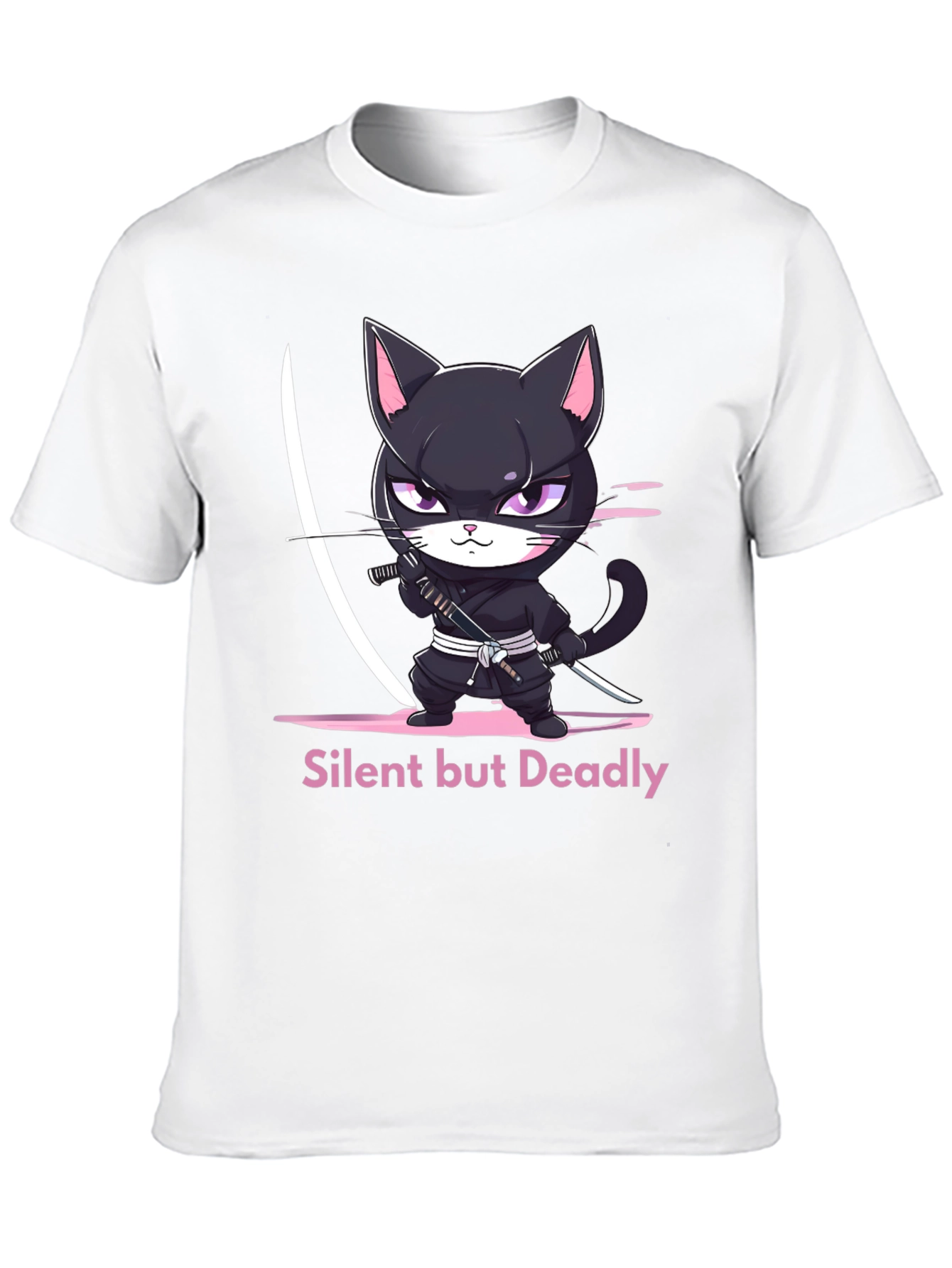 Ninja Cat T-Shirt - Silent But Deadly