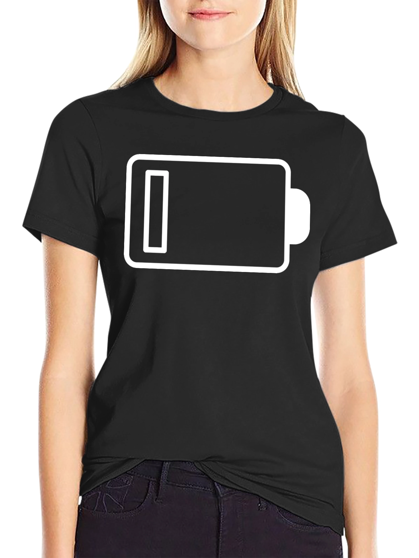 Low Battery Graphic Tee - Mens Black T-Shirt