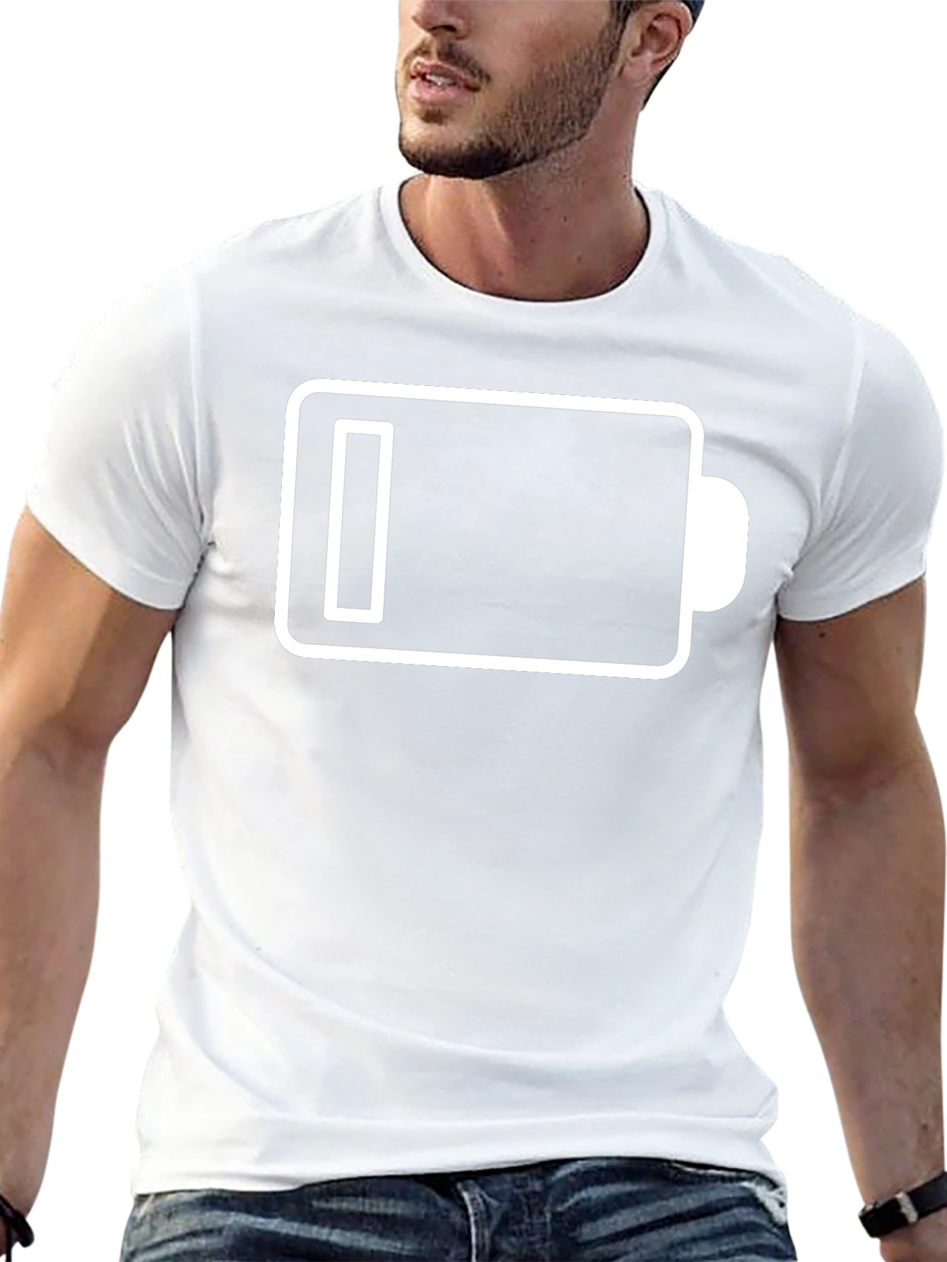 Low Battery Graphic Tee - Mens Black T-Shirt