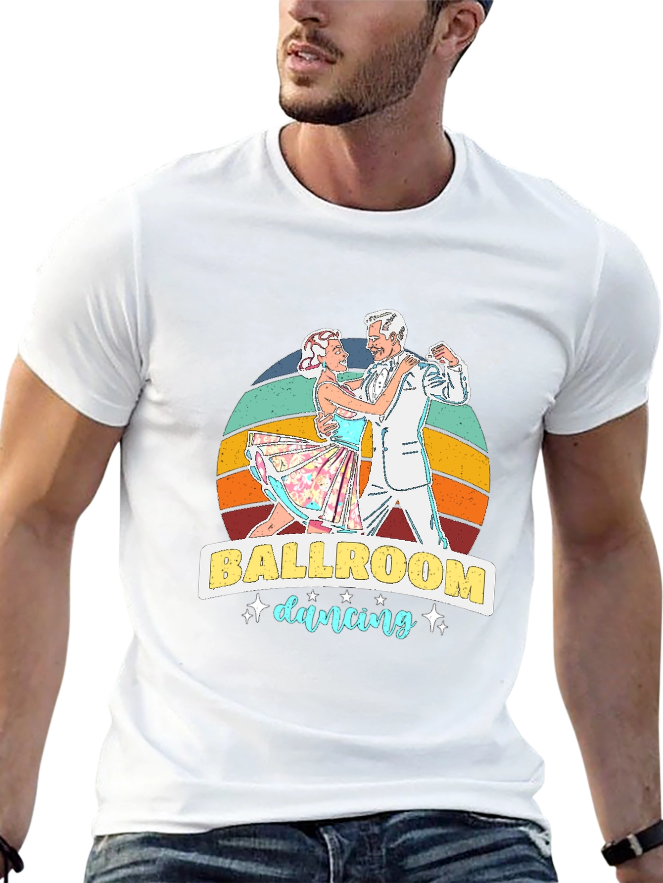 Ballroom Dancing Graphic Tee - Retro Style