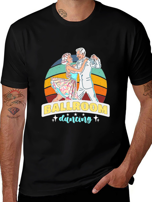 Ballroom Dancing Graphic Tee - Retro Style