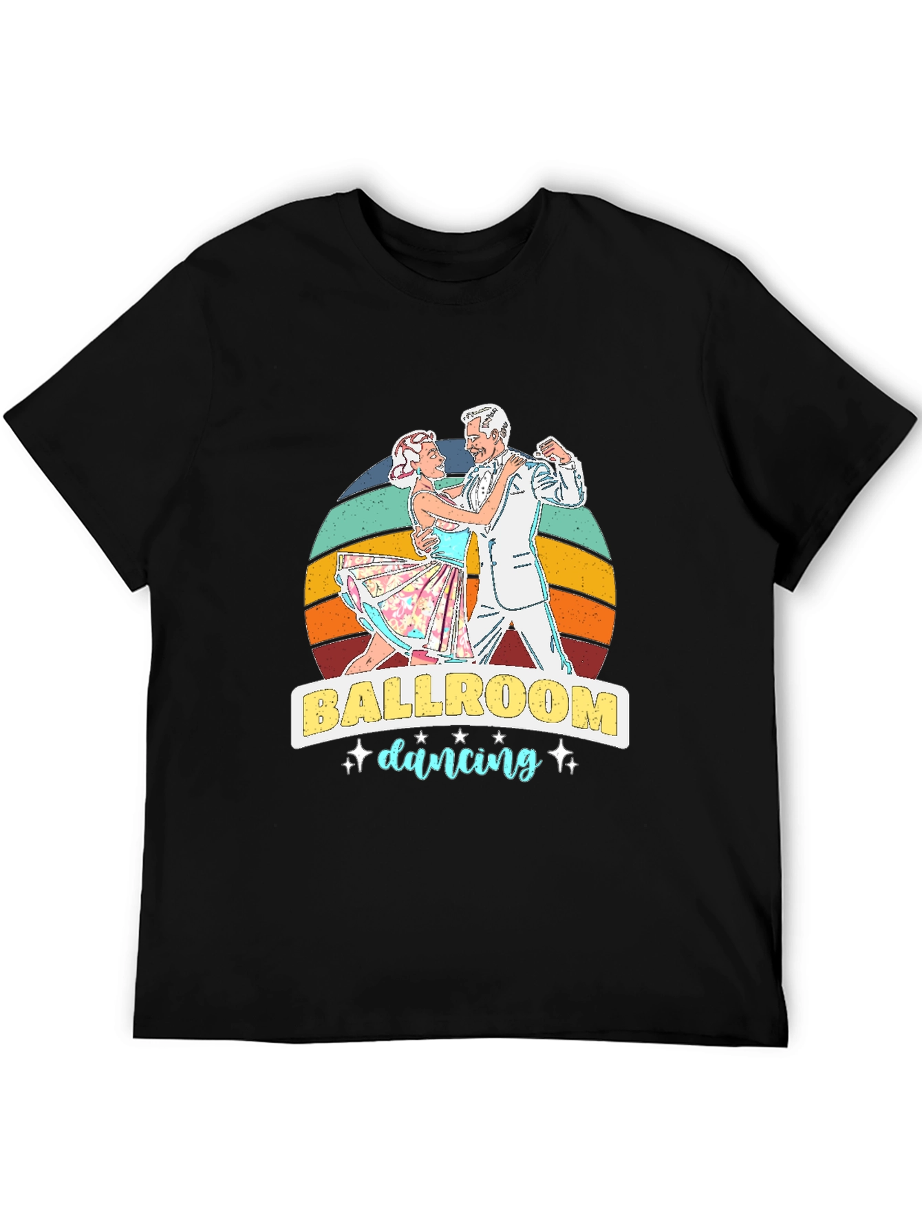 Ballroom Dancing Graphic Tee - Retro Style