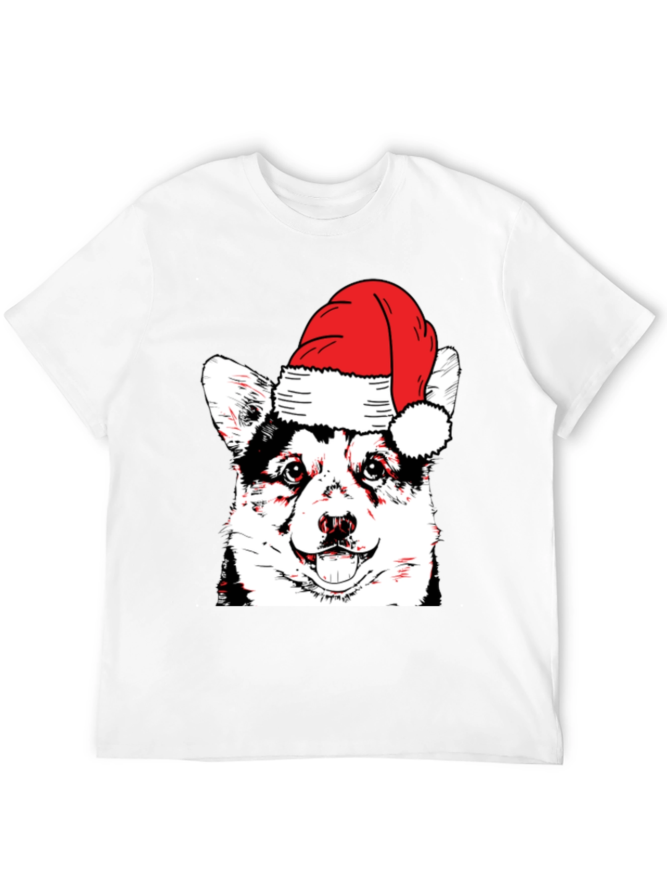 Festive Dog T-Shirt - Holiday Husky