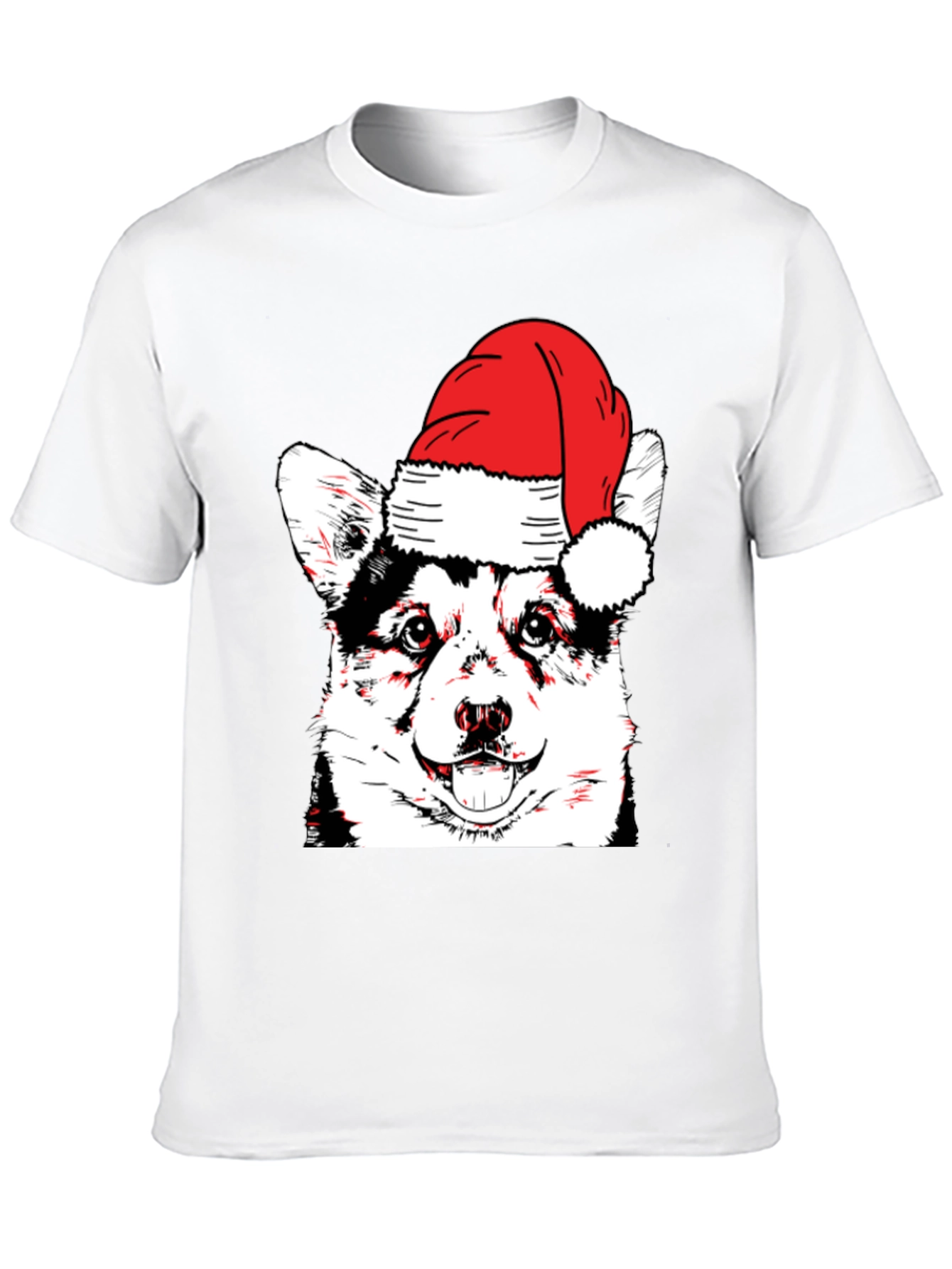 Festive Dog T-Shirt - Holiday Husky