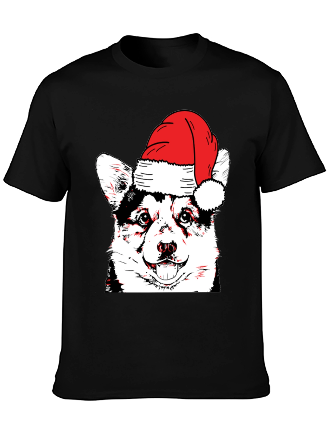 Festive Dog T-Shirt - Holiday Husky