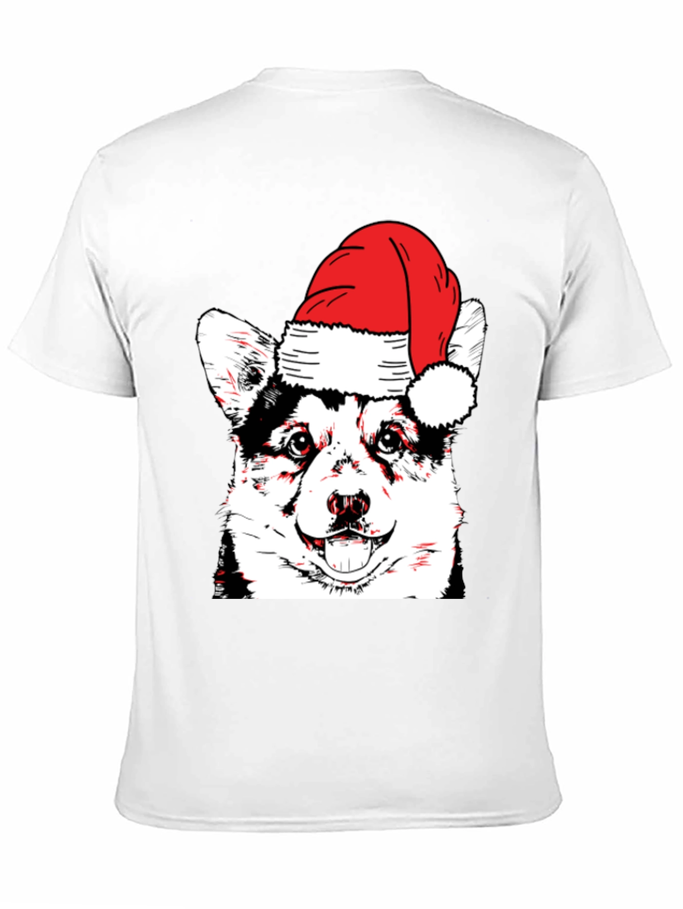 Festive Dog T-Shirt - Holiday Husky
