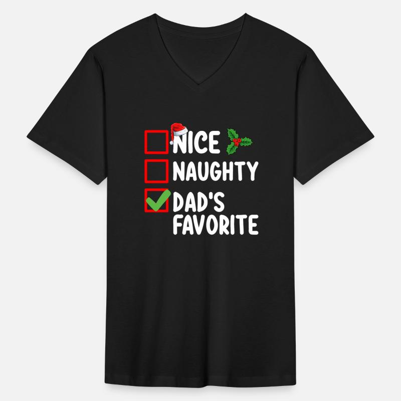 Nice Naughty Dad's Favorite Christmas List Family