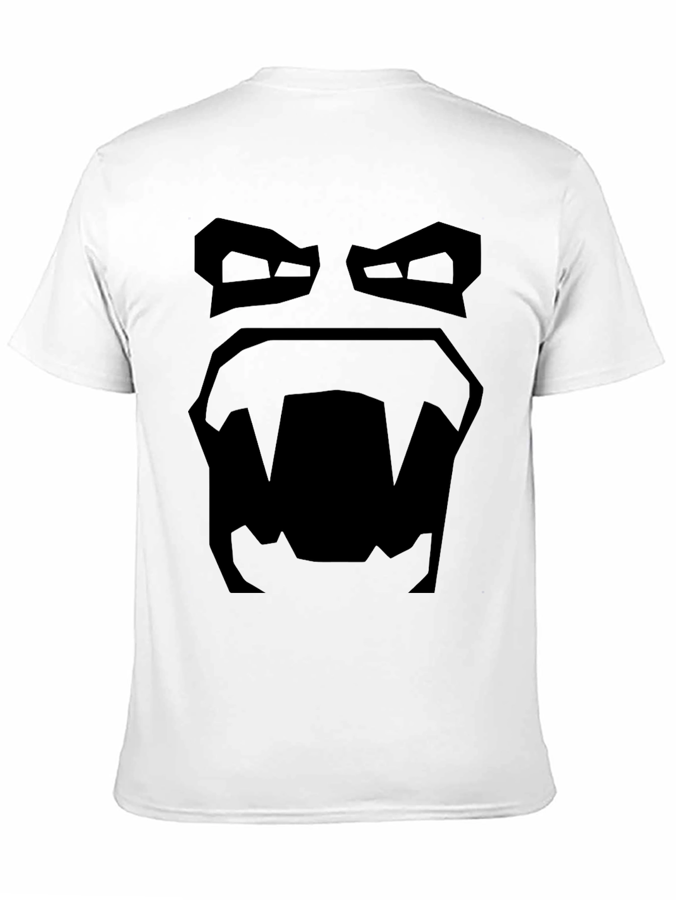 Mens Black Graphic Tee - Retro Monster Design