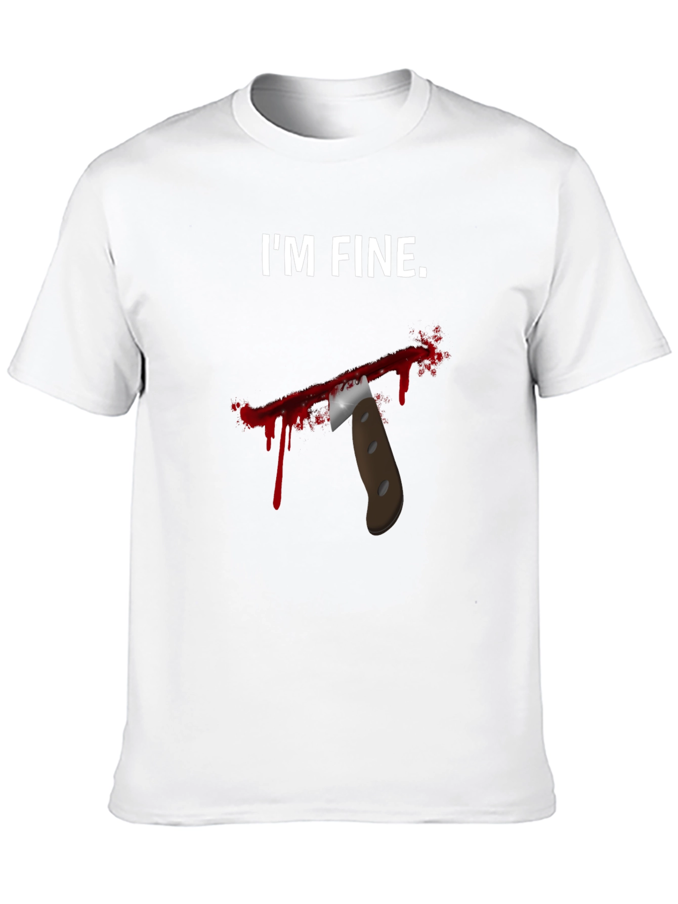 Im Fine Funny Graphic T-Shirt - Black