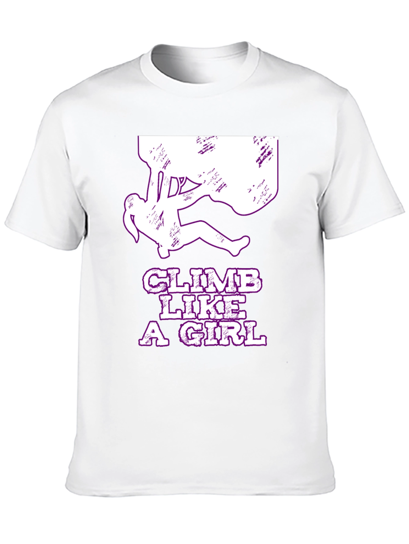 Climb Like A Girl Black T-Shirt