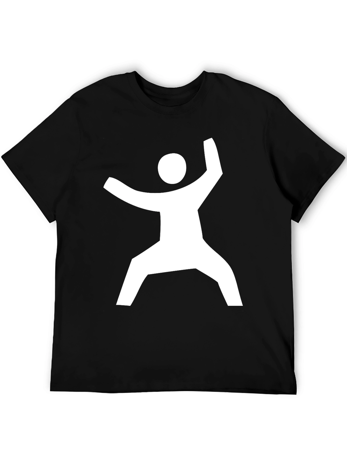 Modern Graphic Tee - Geometric Man Design