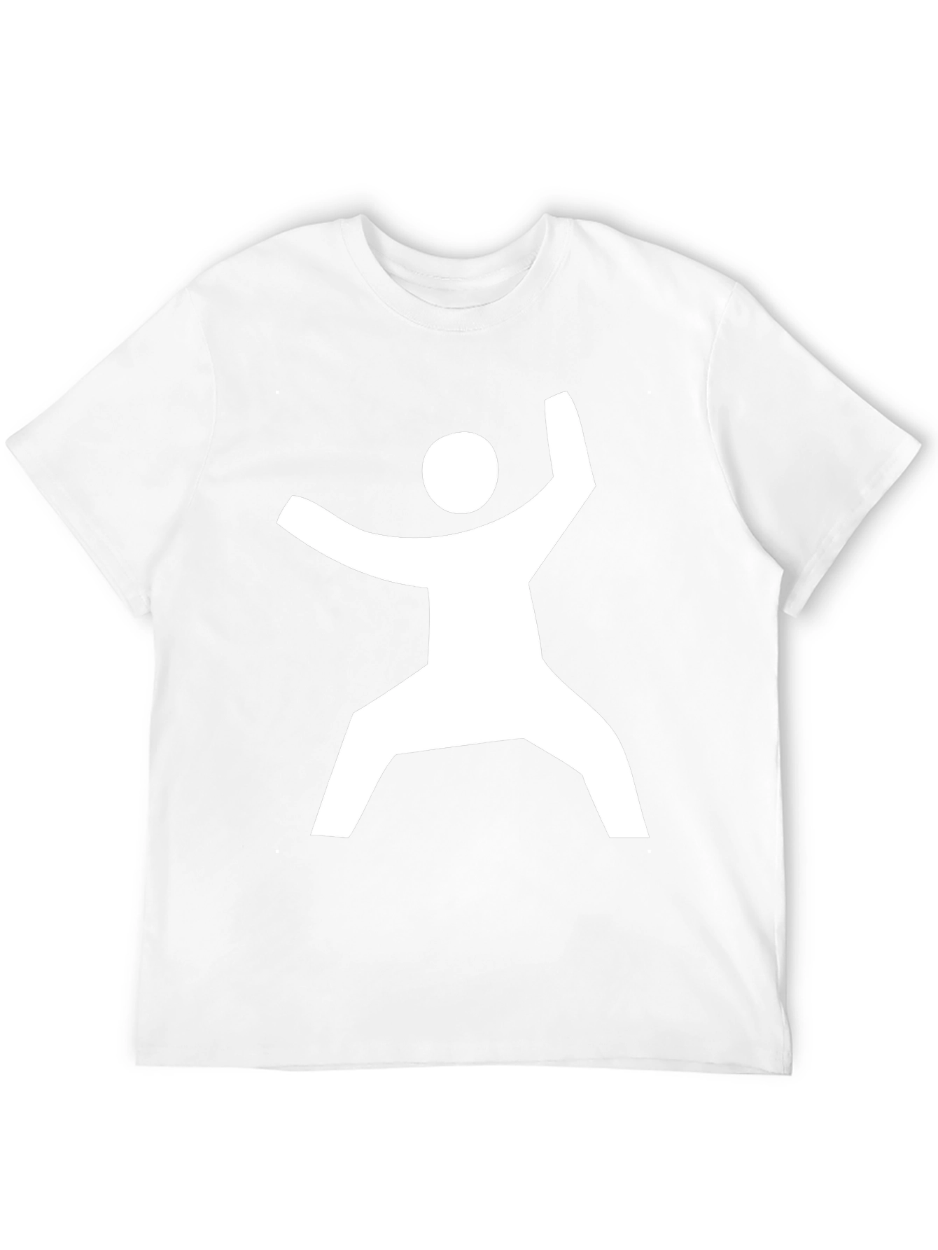 Modern Graphic Tee - Geometric Man Design