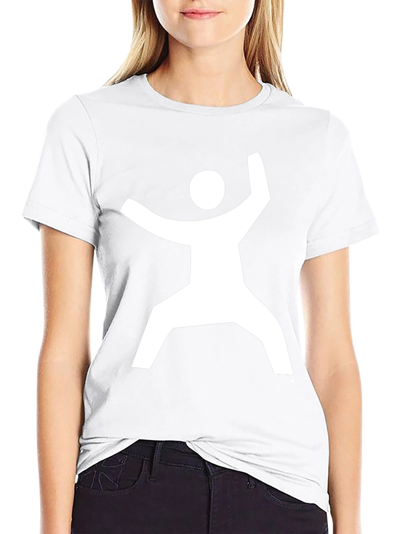 Modern Graphic Tee - Geometric Man Design