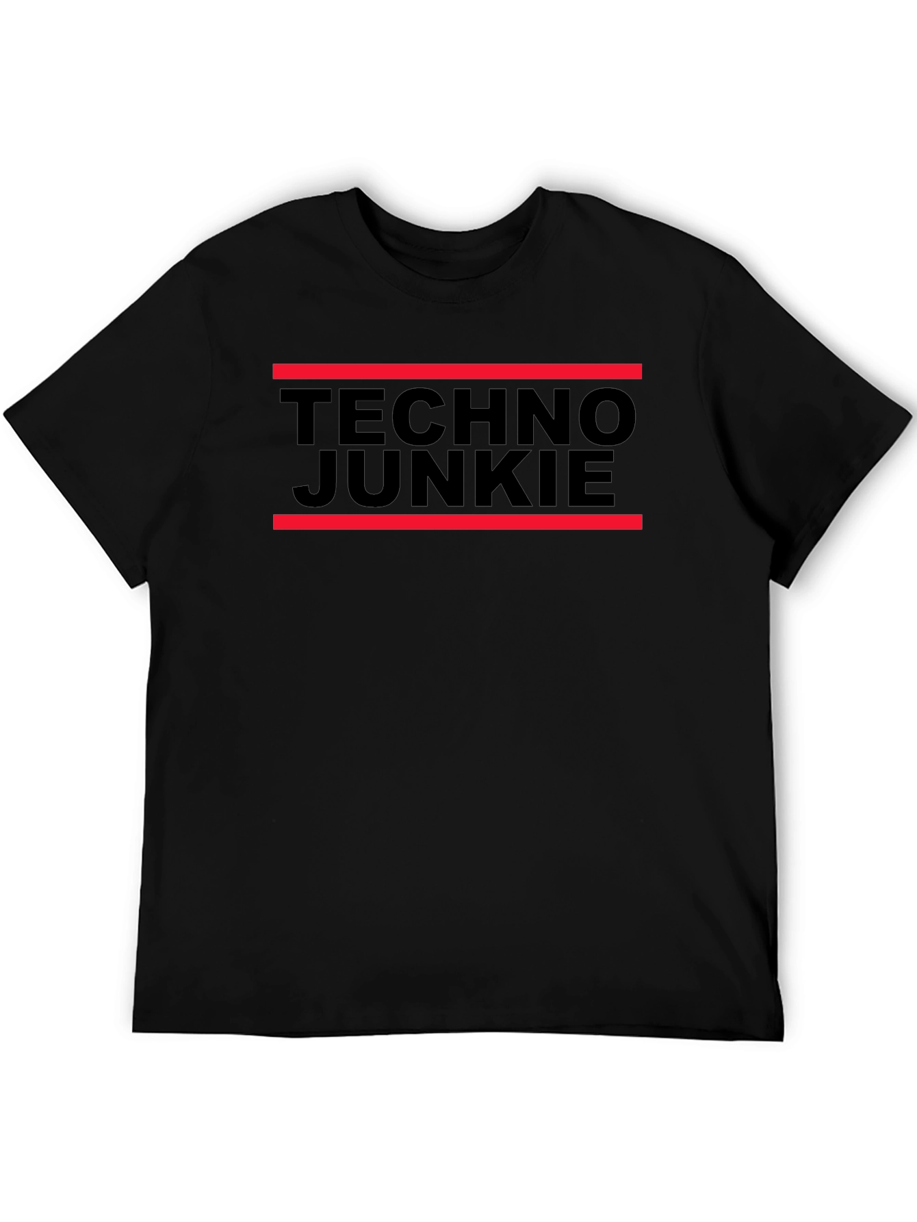 Techno Junkie Graphic Tee - Black