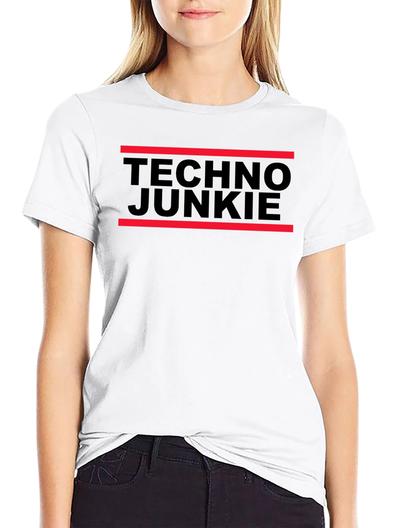 Techno Junkie Graphic Tee - Black