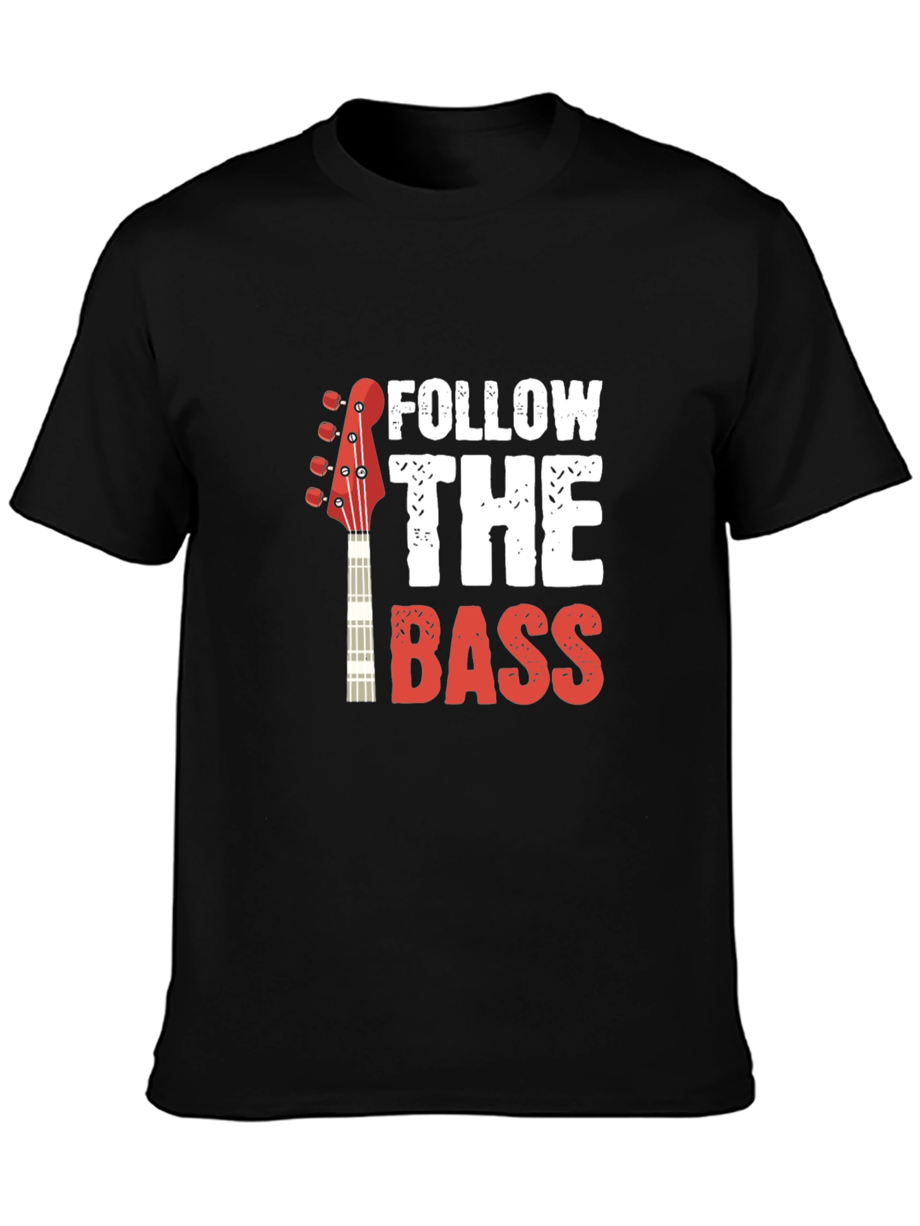 Follow the Bass Graphic T-Shirt - Black