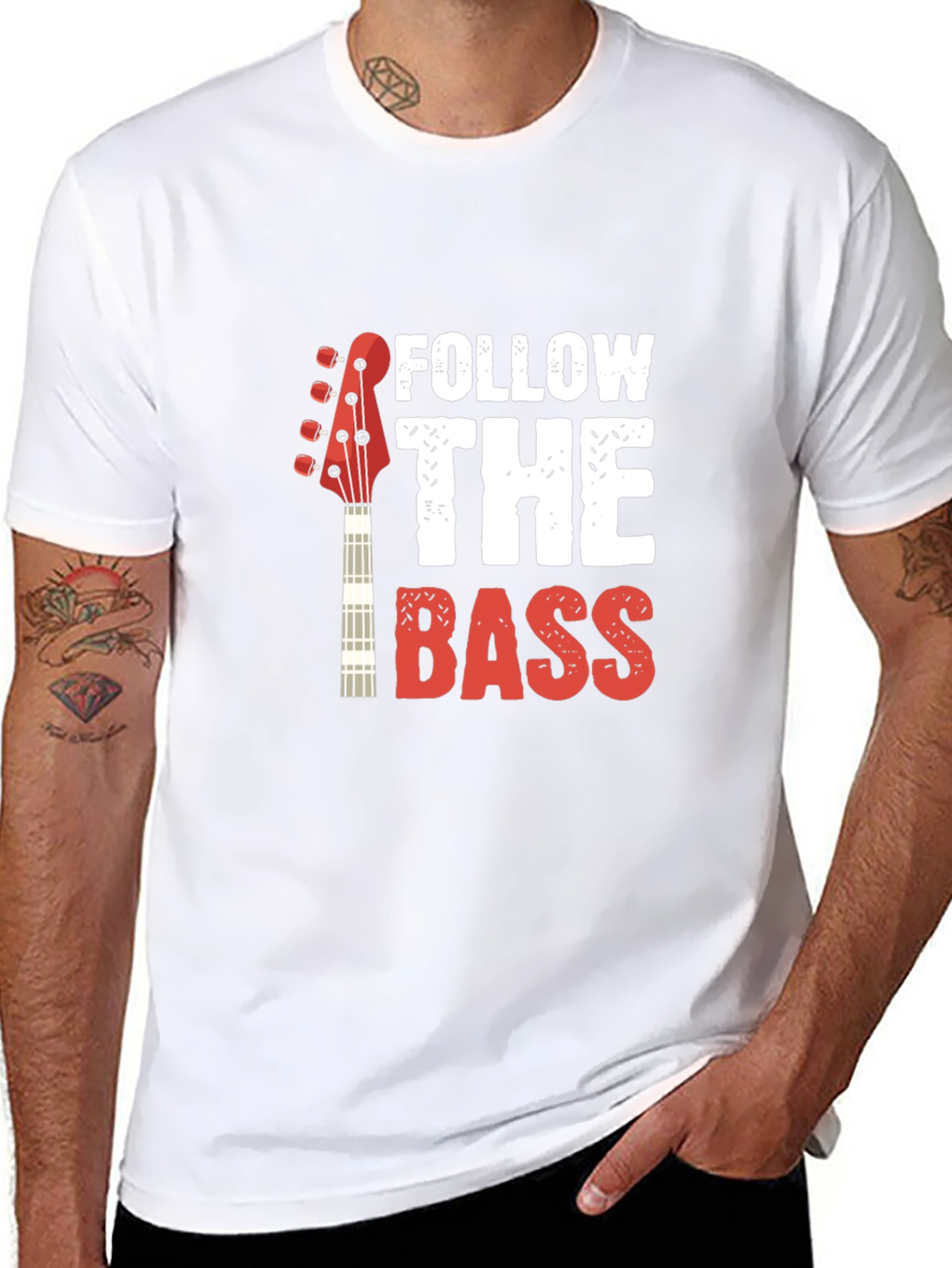 Follow the Bass Graphic T-Shirt - Black