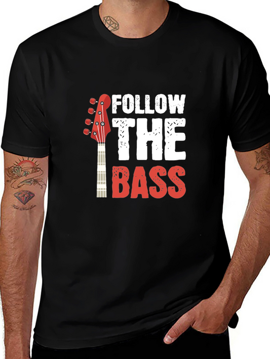 Follow the Bass Graphic T-Shirt - Black