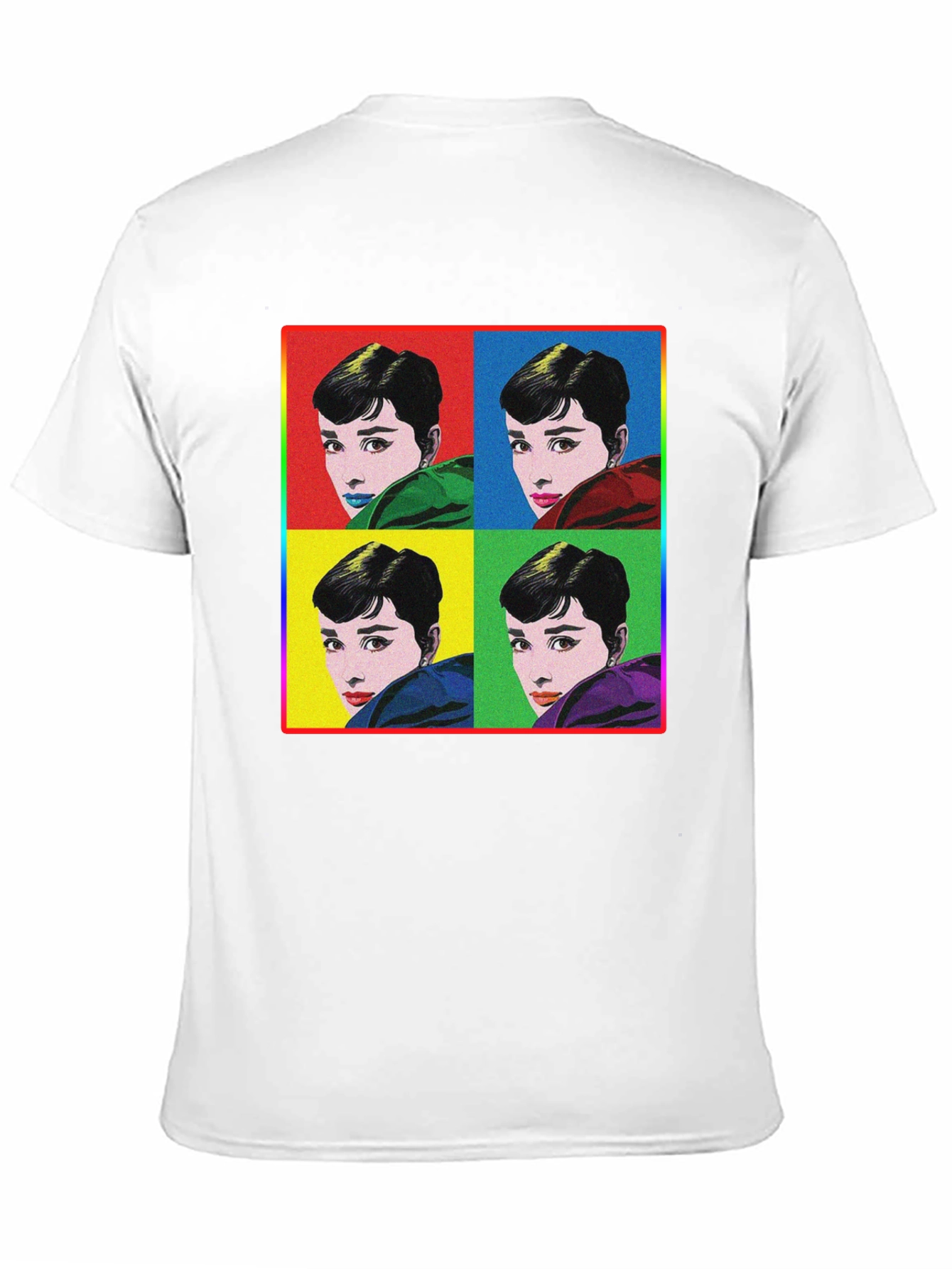 Audrey Hepburn Pop Art Graphic T-Shirt