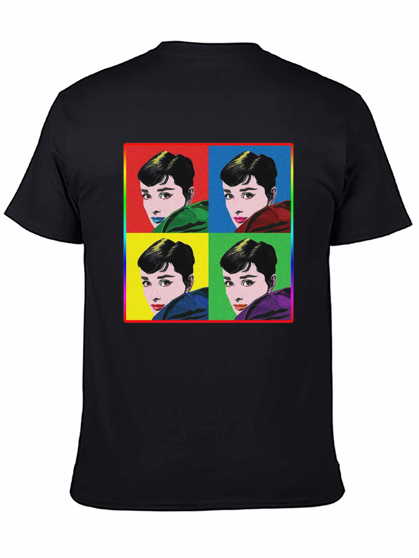 Audrey Hepburn Pop Art Graphic T-Shirt