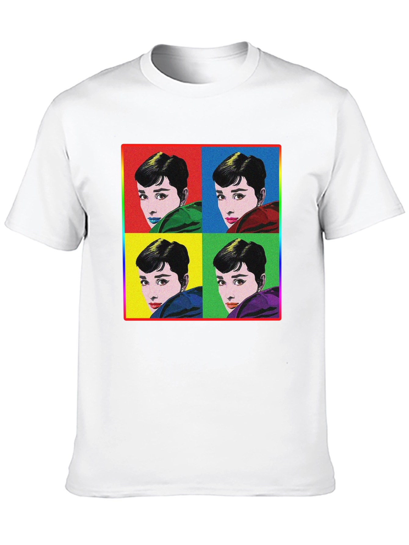 Audrey Hepburn Pop Art Graphic T-Shirt