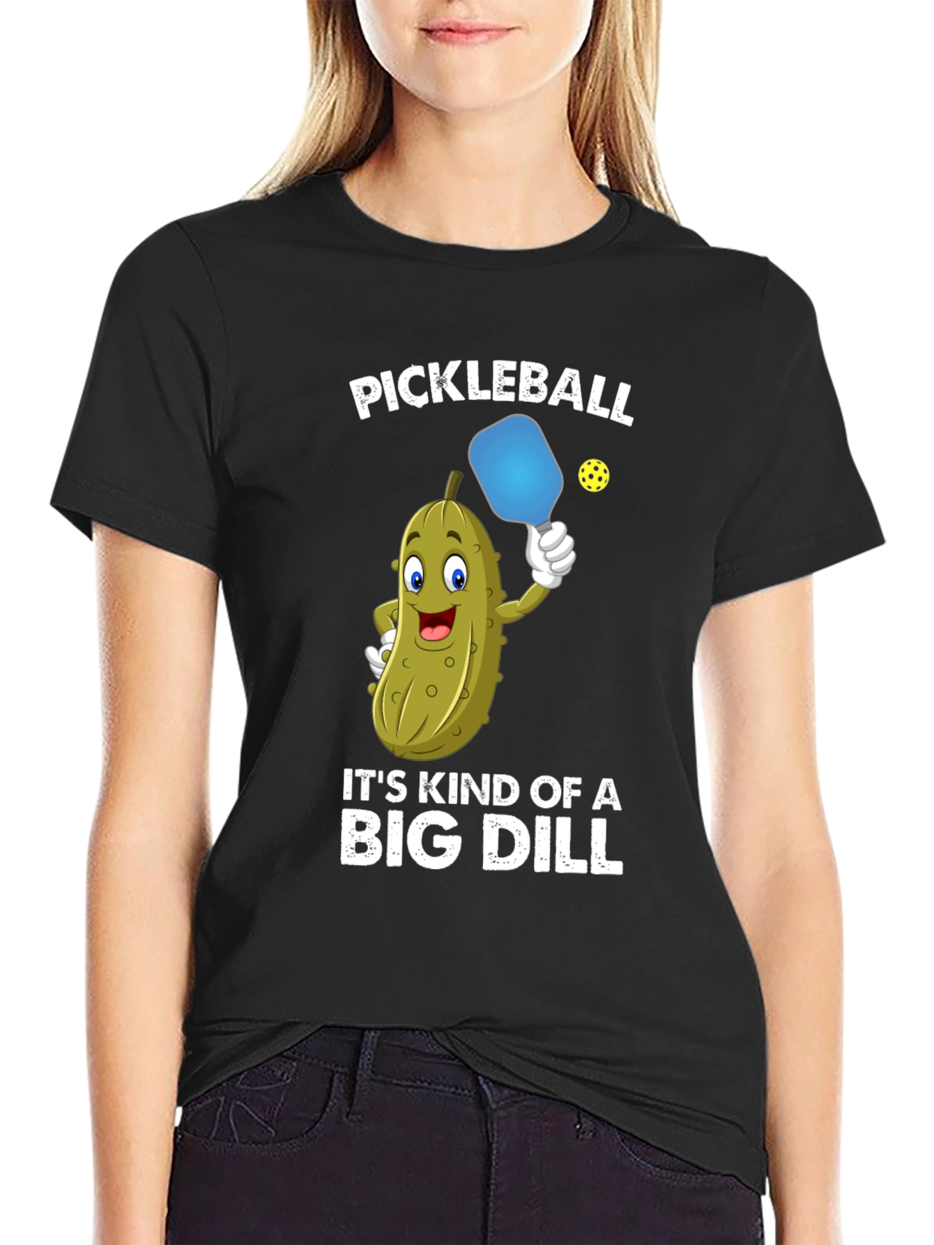 Pickleball Funny T-Shirt Big Dill