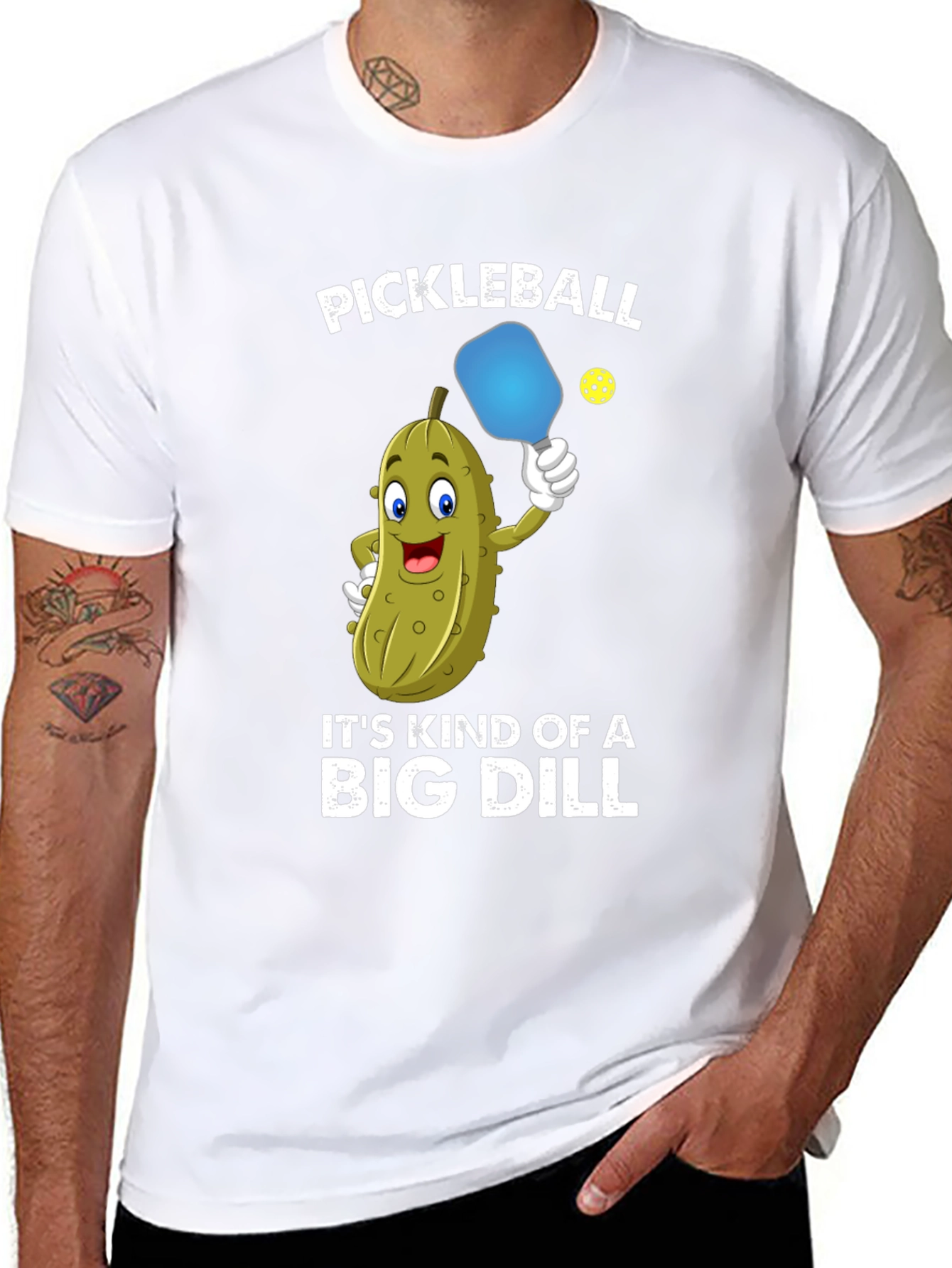 Pickleball Funny T-Shirt Big Dill