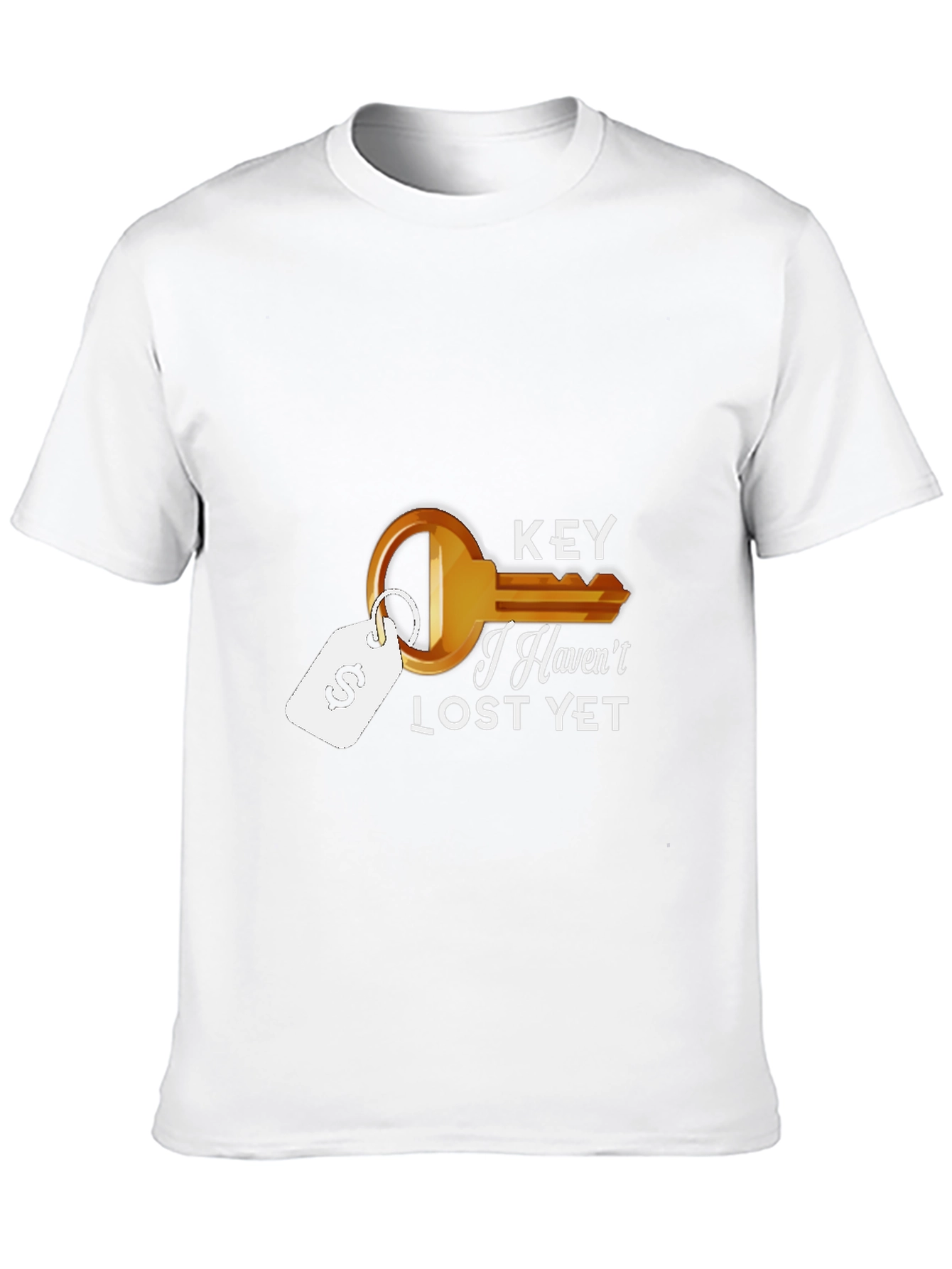 Funny Key Graphic Black T-Shirt