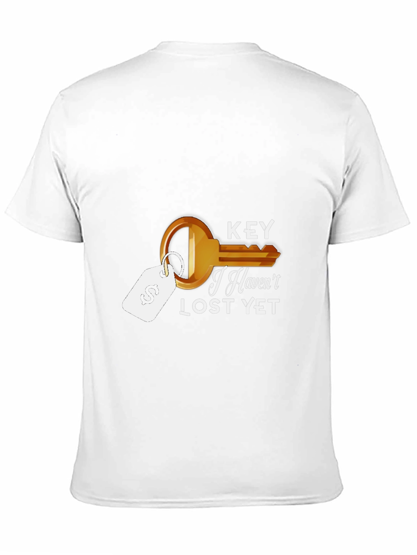Funny Key Graphic Black T-Shirt