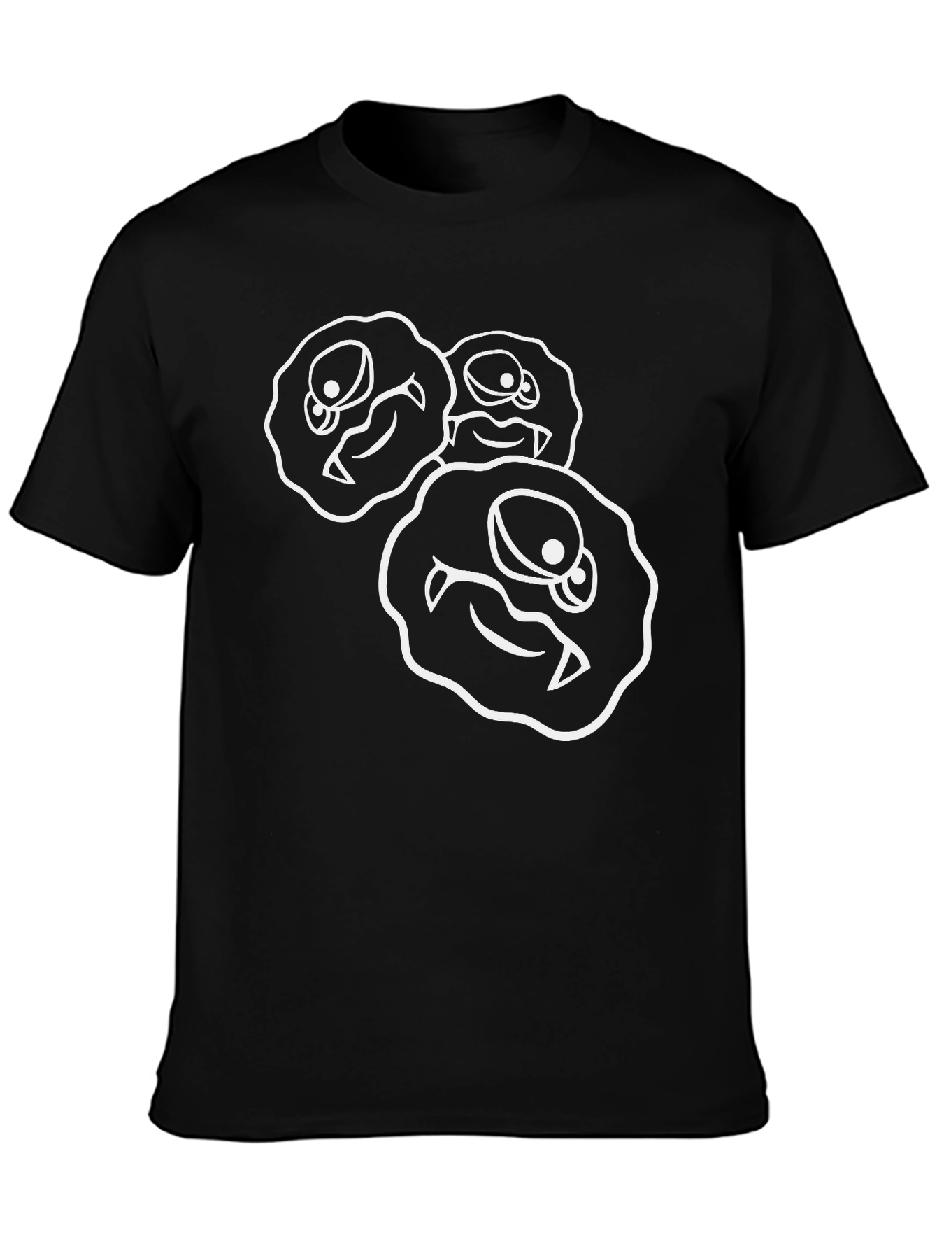 Monster Cookie Graphic Tee - Black Cotton Blend Shirt