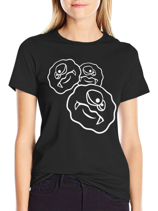 Monster Cookie Graphic Tee - Black Cotton Blend Shirt