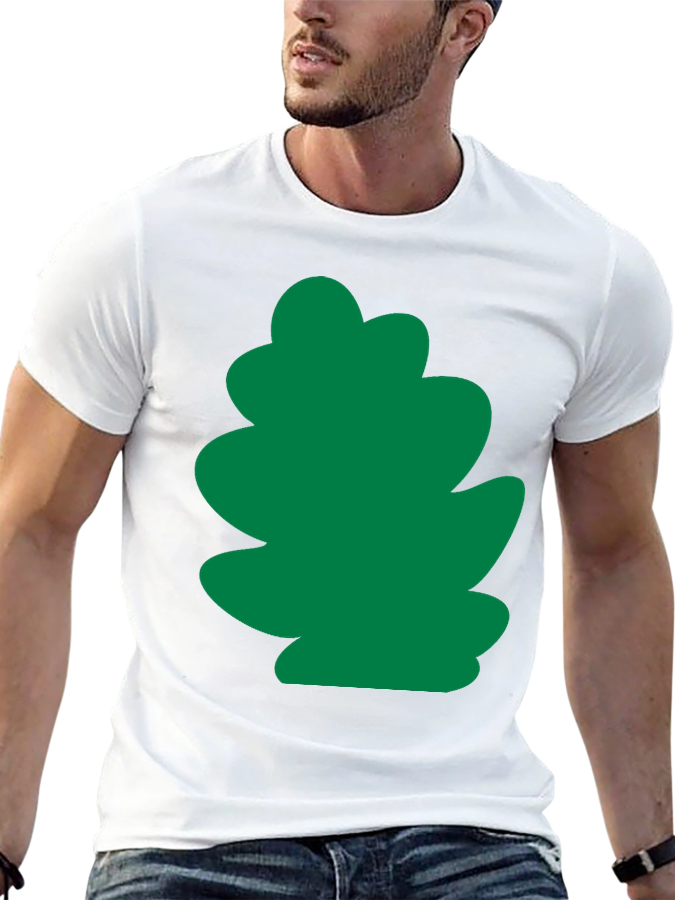 Green Leaf Graphic Tee - Casual Comfort