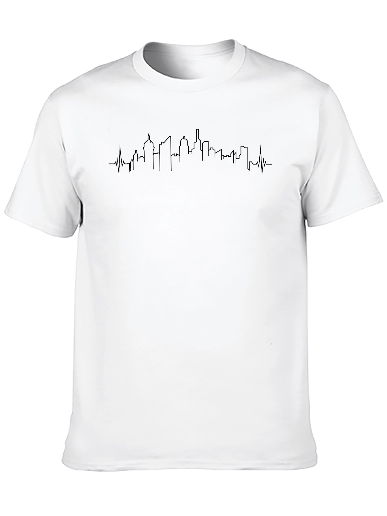 Urban Pulse Graphic Tee - Black