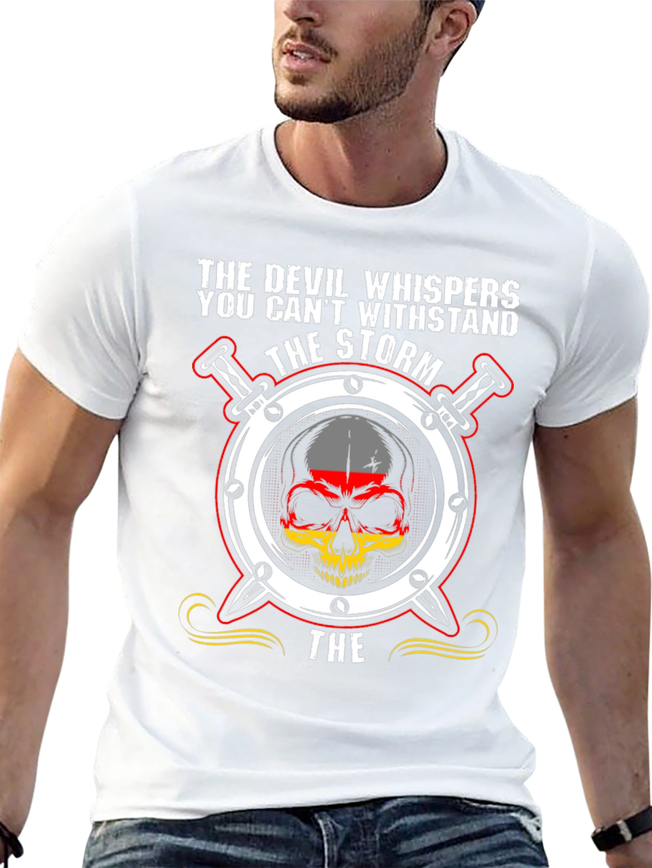 Mens The Devil Whispers Graphic Tee