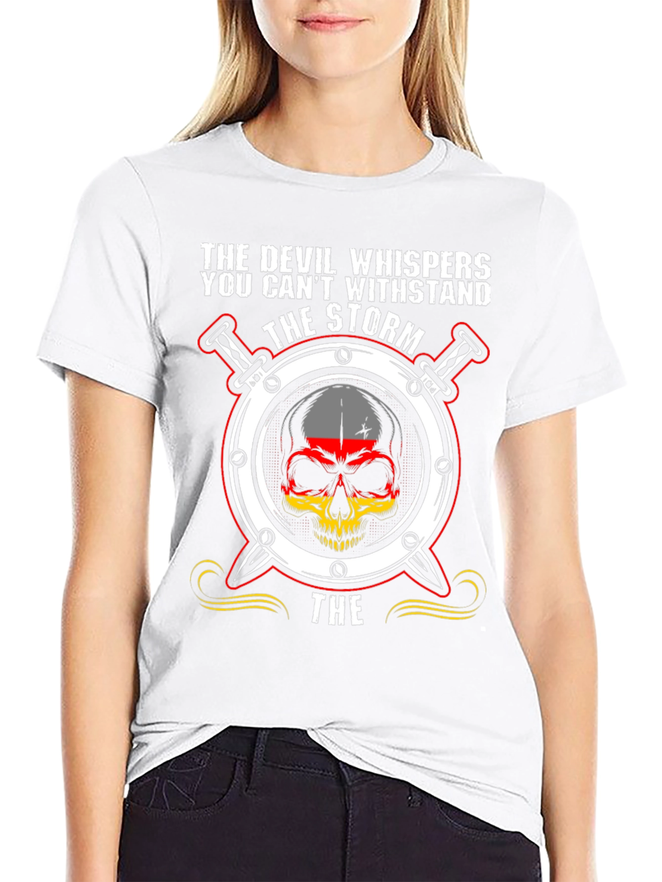 Mens The Devil Whispers Graphic Tee