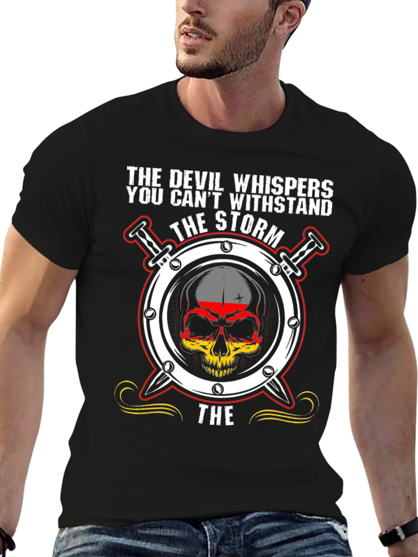 Mens The Devil Whispers Graphic Tee
